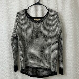 Super soft Black and Gray Crew Neck Sweater
